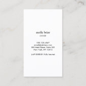 Maid HouseKeeping Services Roos Gold Glitter Mop Visitekaartje (Achterkant)