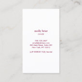 Maid HouseMaeping Maid Services Yellow Mop Visitekaartje (Achterkant)