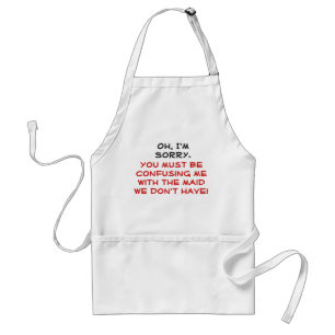 Maid Humor Apron Standaard Schort