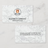 Maid Icon | Marmer Visitekaartje (Voorkant / Achterkant)