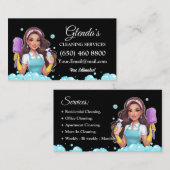Maid Janitorial Cleaning Service Visitekaartjes (Voorkant / Achterkant)