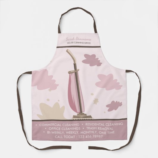 Maid Janitorial Vacuum Cleaner Boss Schort (Voorkant)