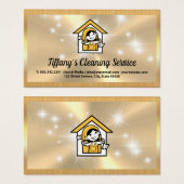 Maid Logo | Spuitfles Logo | Sparkles Visitekaartje (Voorkant /achterkant)