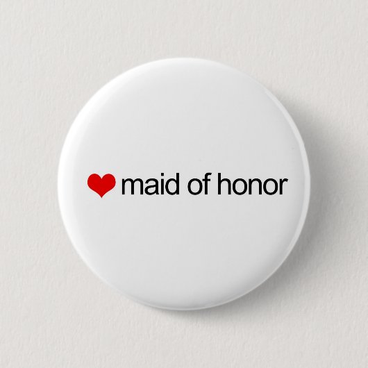 Maid of Edelachtster Ronde Button 5,7 Cm (Voorkant)