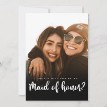 Maid of edele brudal proposal Flat Kaart