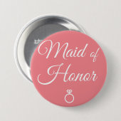 Maid of Eedring Ronde Button 7,6 Cm (Voorkant /achterkant)