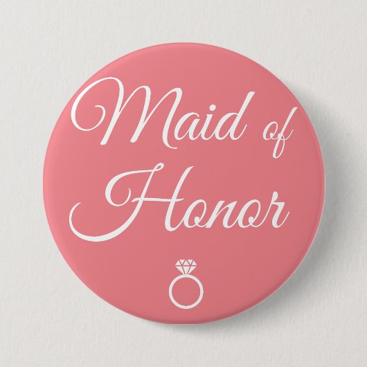 Maid of Eedring Ronde Button 7,6 Cm (Voorkant)