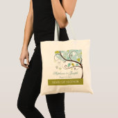 Maid of eremchic green & blue love bird supporters tote bag (Voorkant (product))