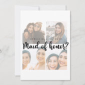 Maid of eremfoto collage proposal Flat Card (Voorkant)