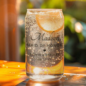 Maid of Honor Aangepaste gepersonaliseerde bruilof Blikvorm Glas