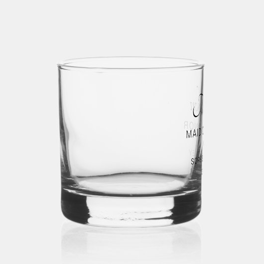 Maid of Honor Aangepaste gepersonaliseerde bruilof Whisky Glas (Rechts)