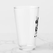 Maid of Honor aangepaste typografie bruiloft Glas (Rechts)