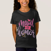 Maid of Honor Aerwork for Wedding Party T-shirt (Voorkant)