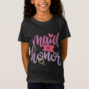 Maid of Honor Aerwork for Wedding Party T-shirt