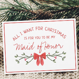Maid of Honor: Alles wat ik wil voor Kerstmis Kaart
