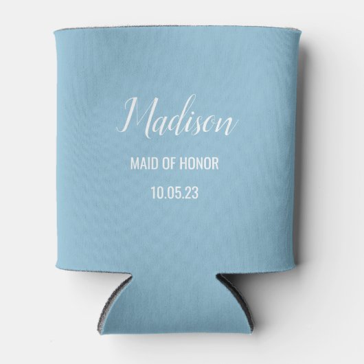 Maid of Honor Bachelorette Aangepaste Naam & Datum Blikjeskoeler (Voorkant)