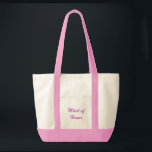 Maid of Honor/Bachelorette Party Tote Bag<br><div class="desc">Maid of Honor-tekstontwerp</div>
