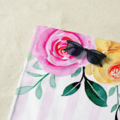 Maid of Honor Bachelorette Personalized Beach Tow Strandlaken (In situ)