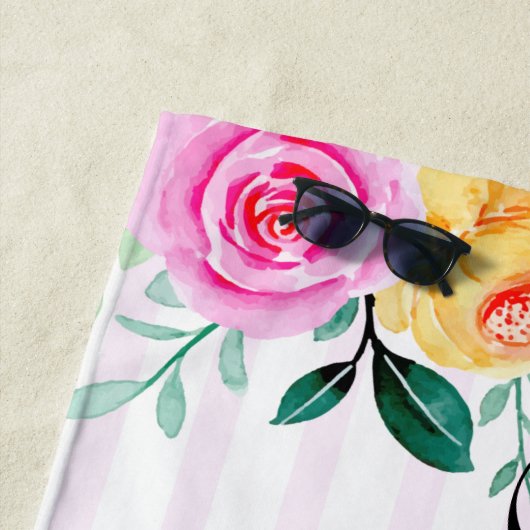 Maid of Honor Bachelorette Personalized Beach Tow Strandlaken (In situ)