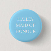 MAID OF HONOR BADGE BUTTON PIN WEDDING (Voorkant)