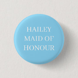 MAID OF HONOR BADGE BUTTON PIN WEDDING