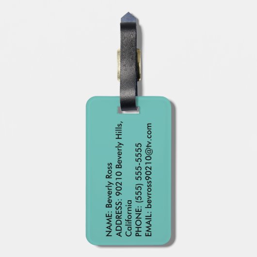 Maid of Honor Bagagelabel (Achterkant verticaal)