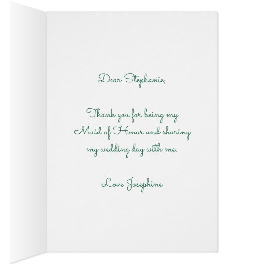 Maid of Honor Bedankt Cactus & Succulents (Binnen (Rechts))