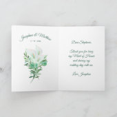 Maid of Honor Bedankt White Calla Lily (Binnen)