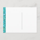 Maid of Honor beroemd gemaakt door Emerald Green Uitnodiging Briefkaart (Achterkant)