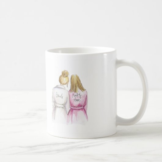 Maid of Honor? Bl Bun Bride Bl recht Koffiemok (Rechts)