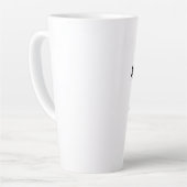 Maid of Honor Black Elegant Script Weddings Latte Mok (Linkerhoek)