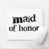 Maid of Honor Black Text Muismat (Met muis)