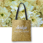 Maid of honor Bling! Custom cute Wedding attendant Tote Bag<br><div class="desc">Dazzling look! Fun bridal attendant tote bag for the wedding weekend and more! Perfect for Bachelorette party!</div>