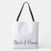 Maid of Honor bling met aangepaste achtergrondkleu Tote Bag (Achterkant)