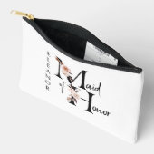 Maid of Honor Bloem Letter Boho Bloemen Custom Etui (Open)