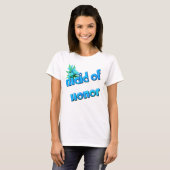 Maid of Honor Bloemenboeket Schattige huwelijksfee T-shirt (Voorkant volledig)