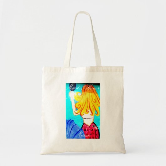 Maid of Honor blonde mermaid Tote Bag (Voorkant)