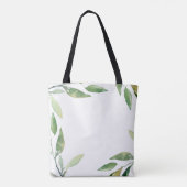 Maid of Honor Bohemian Leaves Bruiloft Canvas tas (Achterkant)