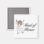 Maid of Honor (Bride) Magneet (Voorkant / Achterkant)