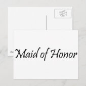 Maid of Honor Briefkaart (Voorkant / Achterkant)