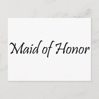 Maid of Honor Briefkaart