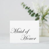 Maid of Honor Briefkaart (Staand voorkant)