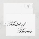 Maid of Honor Briefkaart (Voorkant / Achterkant)