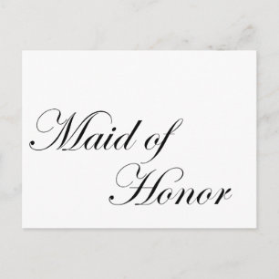 Maid of Honor Briefkaart