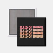 Maid of Honor bruidsmeisje bruidsfeest Bach Magneet (Voorkant / Achterkant)