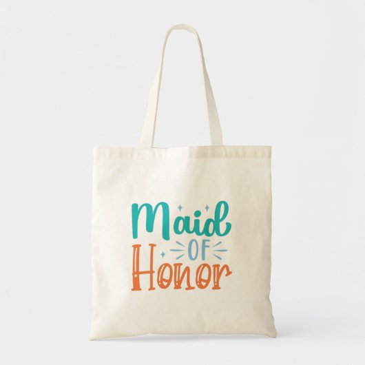 Maid of Honor Bruidsmeisje Gift Bruidsfeest Tote Bag (Voorkant)