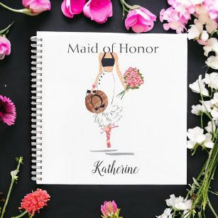 Maid of Honor Bruidsmeisje Stijlvolle Mode Chic Notitieboek