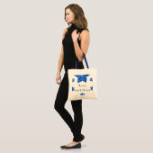 Maid of Honor bruiloft blauwe bloem Tote Bag (Voorkant (model))