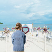 Maid of Honor Bruiloft Bruids Bachelorette Party Denim Jacket