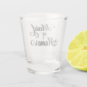 Maid of Honor bruiloft Shot Glas (Achterkant)